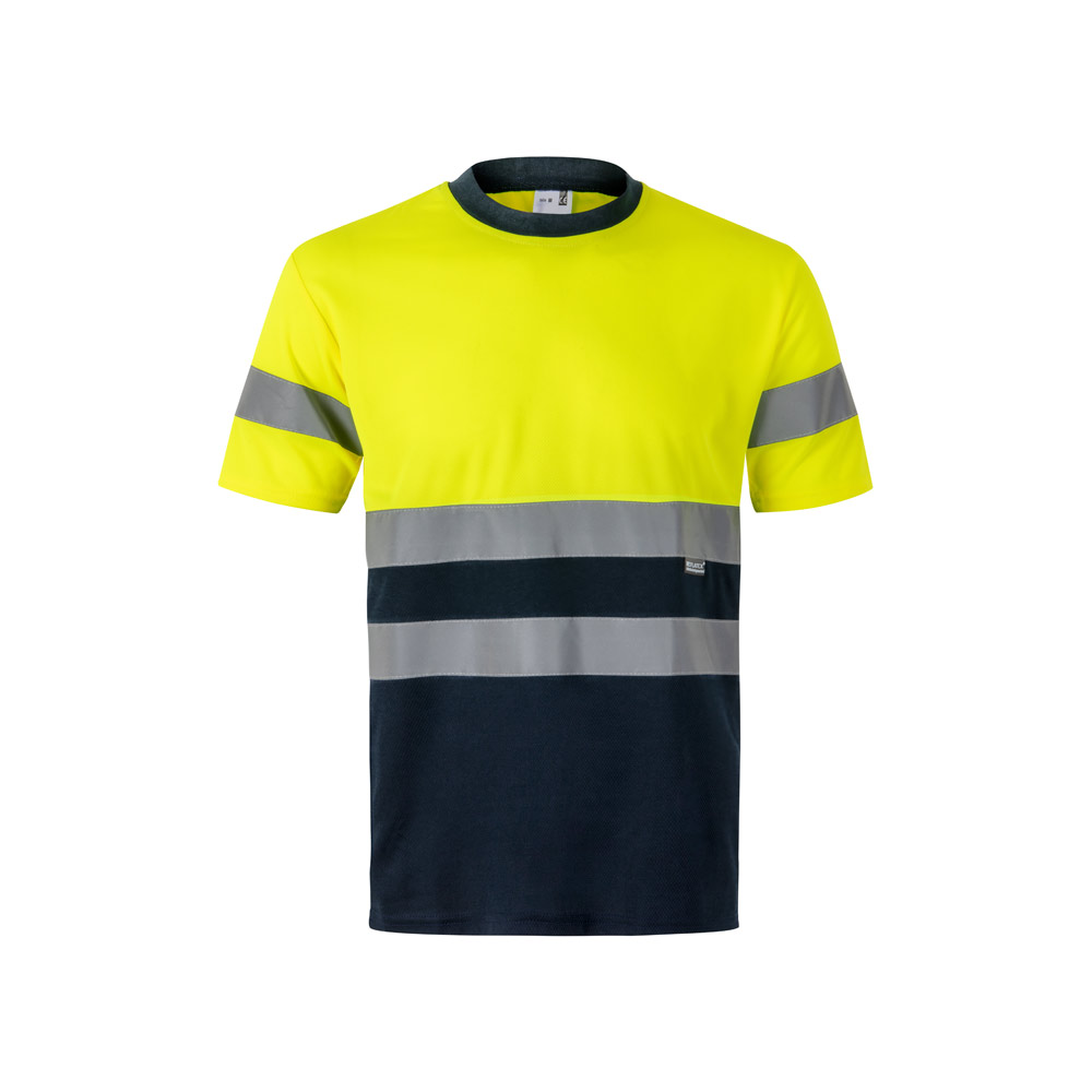 VL BRAHMA LARGE. Two-tone bird-eye technical T-shirt (140g/m²), in polyester (100%)
