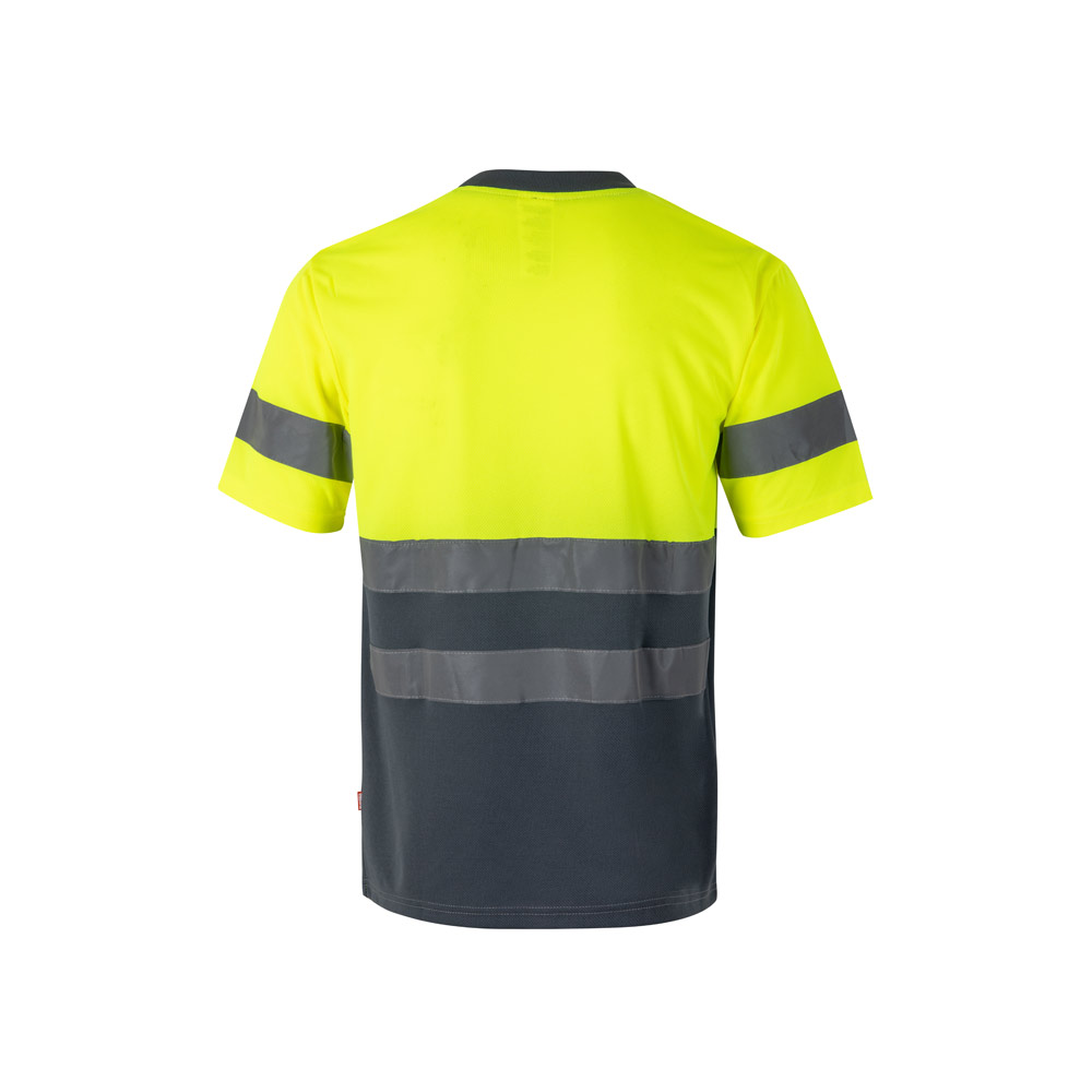 VL BRAHMA LARGE. Two-tone bird-eye technical T-shirt (140g/m²), in polyester (100%)