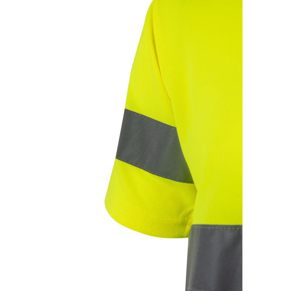 VL BRAHMA LARGE. Two-tone bird-eye technical T-shirt (140g/m²), in polyester (100%)