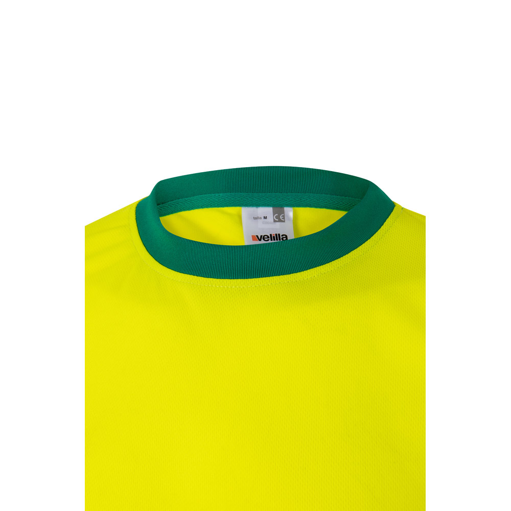 VL BRAHMA LARGE. Two-tone bird-eye technical T-shirt (140g/m²), in polyester (100%)
