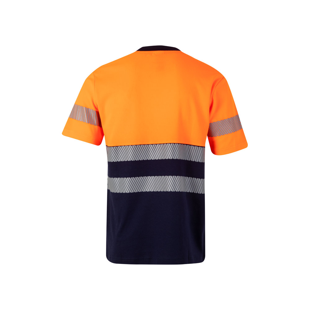VL BASTET. Two-tone piqué T-shirt (150g/m²), in cotton (55%) and polyester (45%)