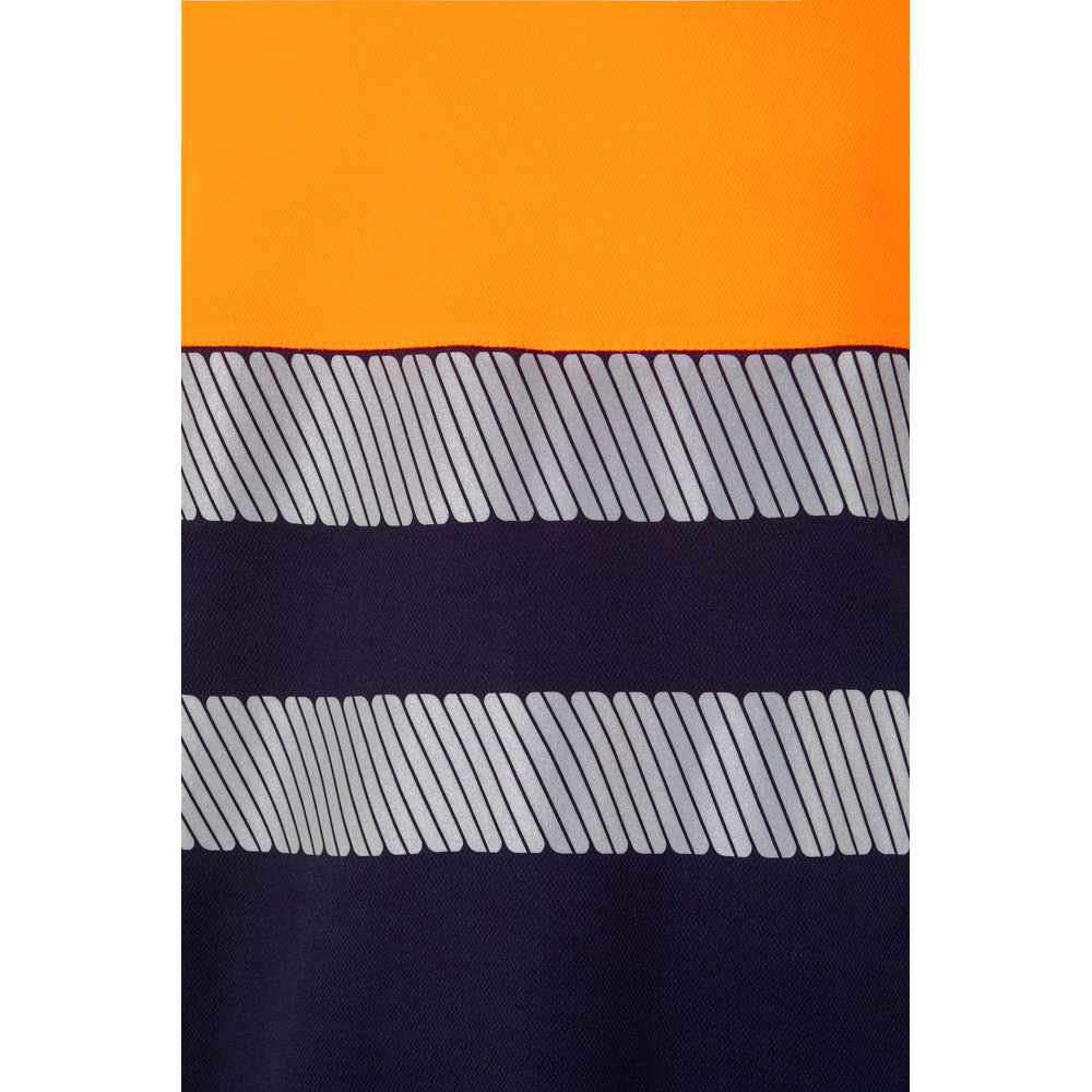 VL BASTET. Two-tone piqué T-shirt (150g/m²), in cotton (55%) and polyester (45%)