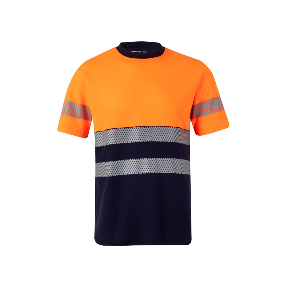 VL BASTET. Two-tone piqué T-shirt (150g/m²), in cotton (55%) and polyester (45%)