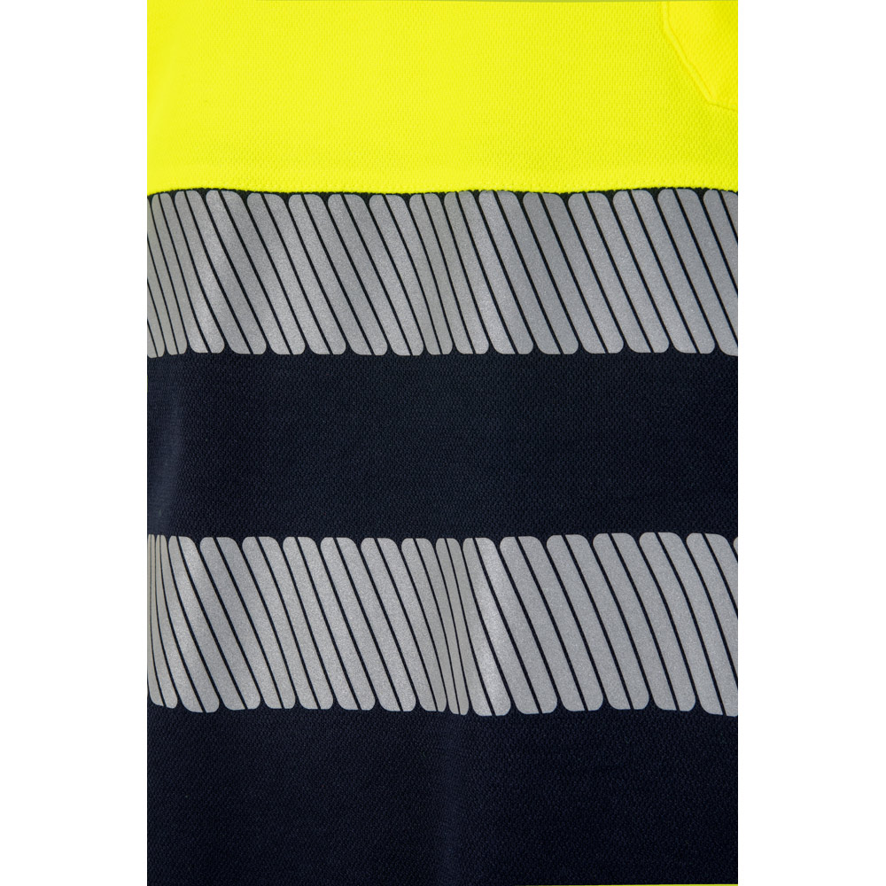 VL ACHELOUS. Two-tone piqué polo shirt (150g/m²) with short sleeves, in cotton (55%) and polyester (45%)