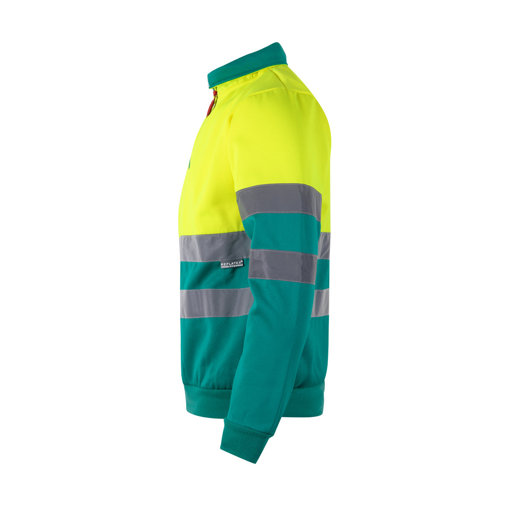 VL THOR. Two-tone sweatshirt (300g/m²) in polyester fleece (100%)