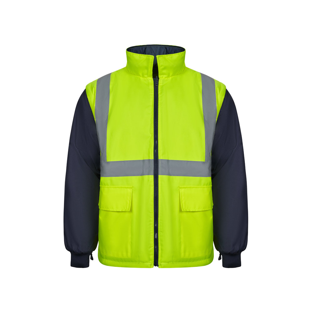VL JUNO. Two-tone 4-in-1 parka (180g/m²), in polyester (100%) with PU coating