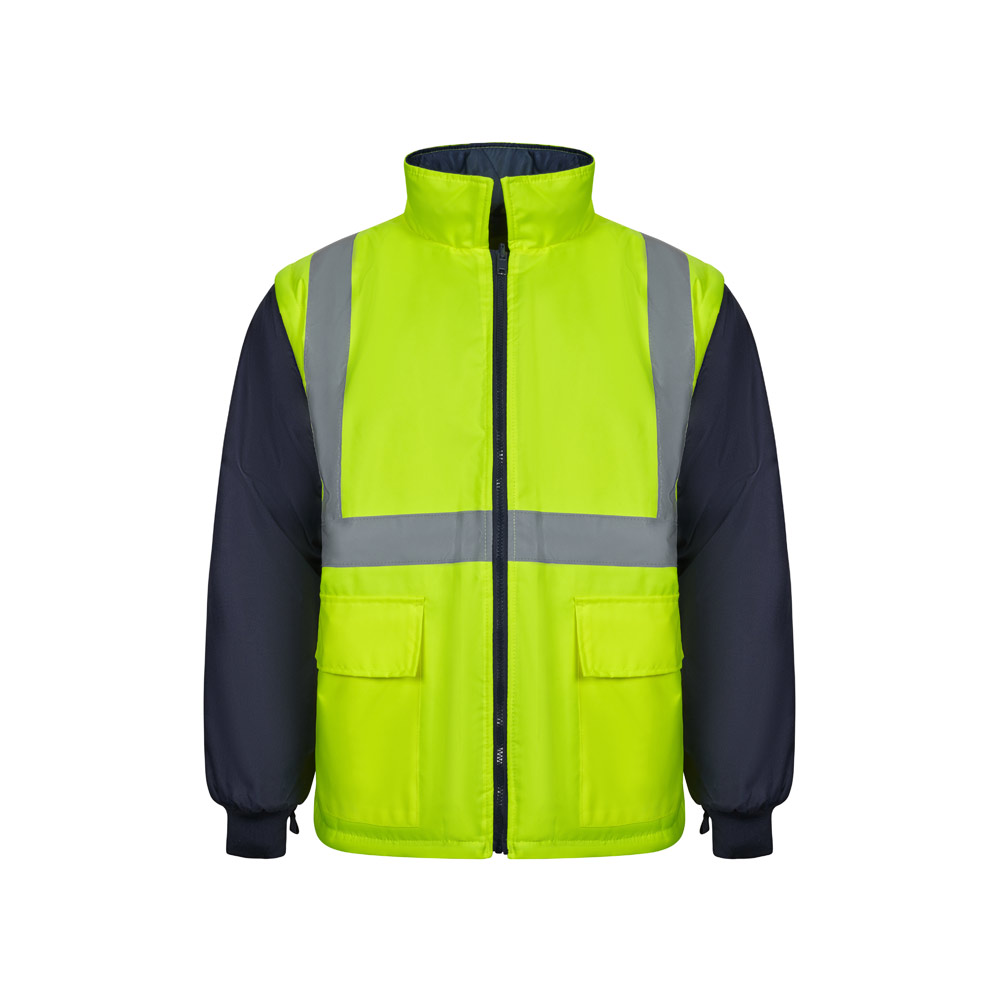 VL JUNO LARGE. Two-tone 4-in-1 parka (180g/m²), in polyester (100%) with PU coating