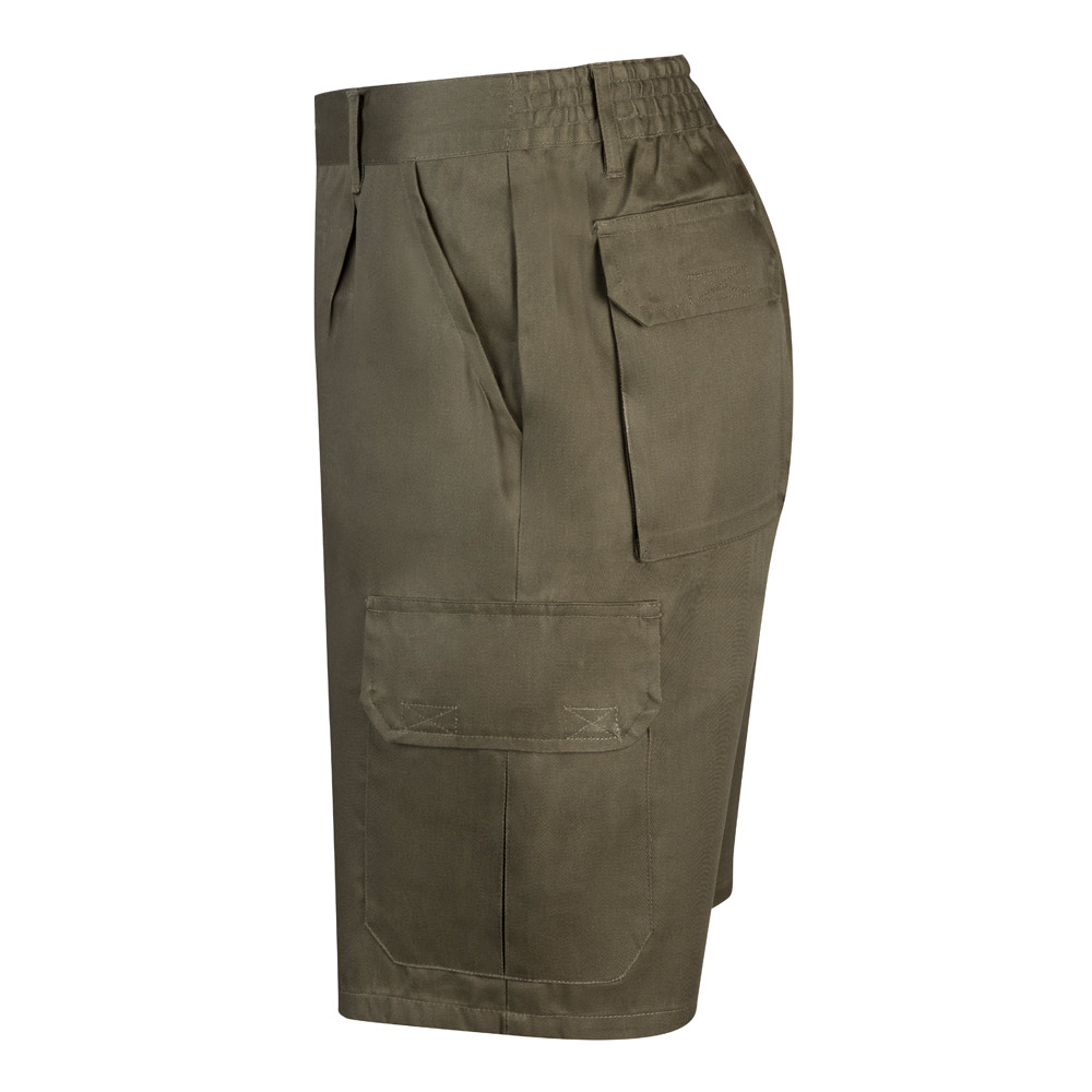 VL CHIONE. Bermuda shorts in multi-pocket twill (200g/m²), in cotton (35%) and polyester (65%)
