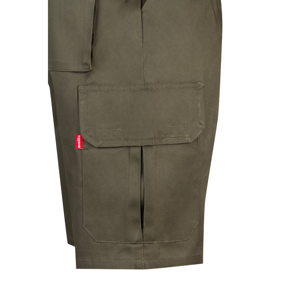 VL CHIONE. Bermuda shorts in multi-pocket twill (200g/m²), in cotton (35%) and polyester (65%)