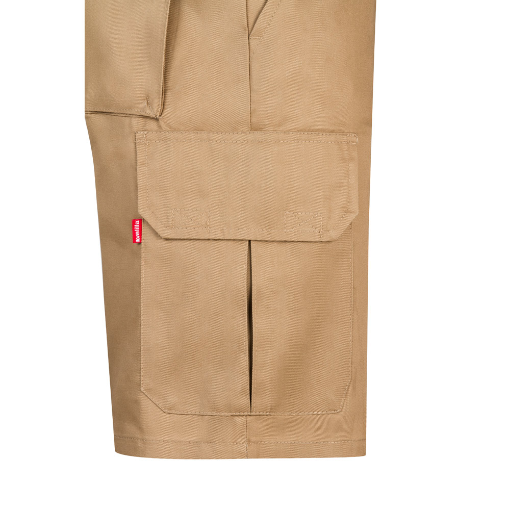 VL CHIONE. Bermuda shorts in multi-pocket twill (200g/m²), in cotton (35%) and polyester (65%)