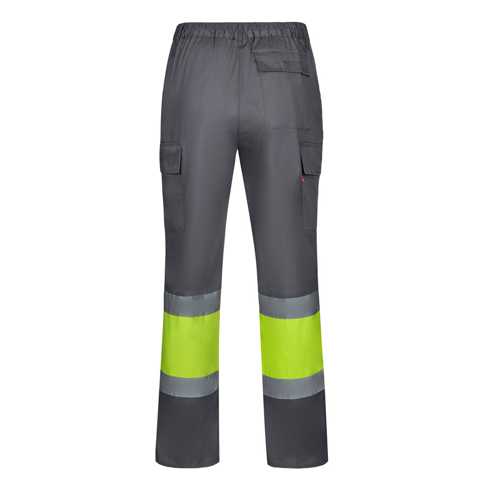 VL ARTEMIS. Two-tone trousers, in twill (190g/m²), cotton (20%) and polyester (80%)