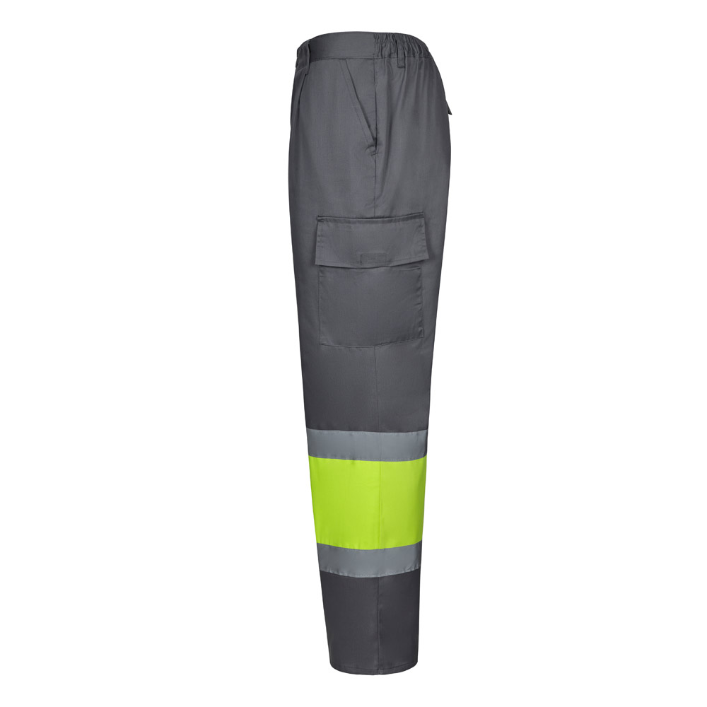 VL ARTEMIS. Two-tone trousers, in twill (190g/m²), cotton (20%) and polyester (80%)