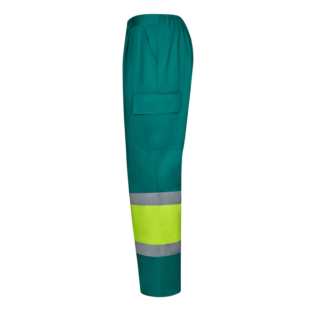 VL ARTEMIS. Two-tone trousers, in twill (190g/m²), cotton (20%) and polyester (80%)