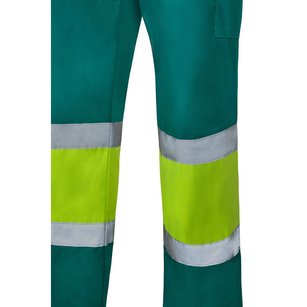 VL ARTEMIS. Two-tone trousers, in twill (190g/m²), cotton (20%) and polyester (80%)