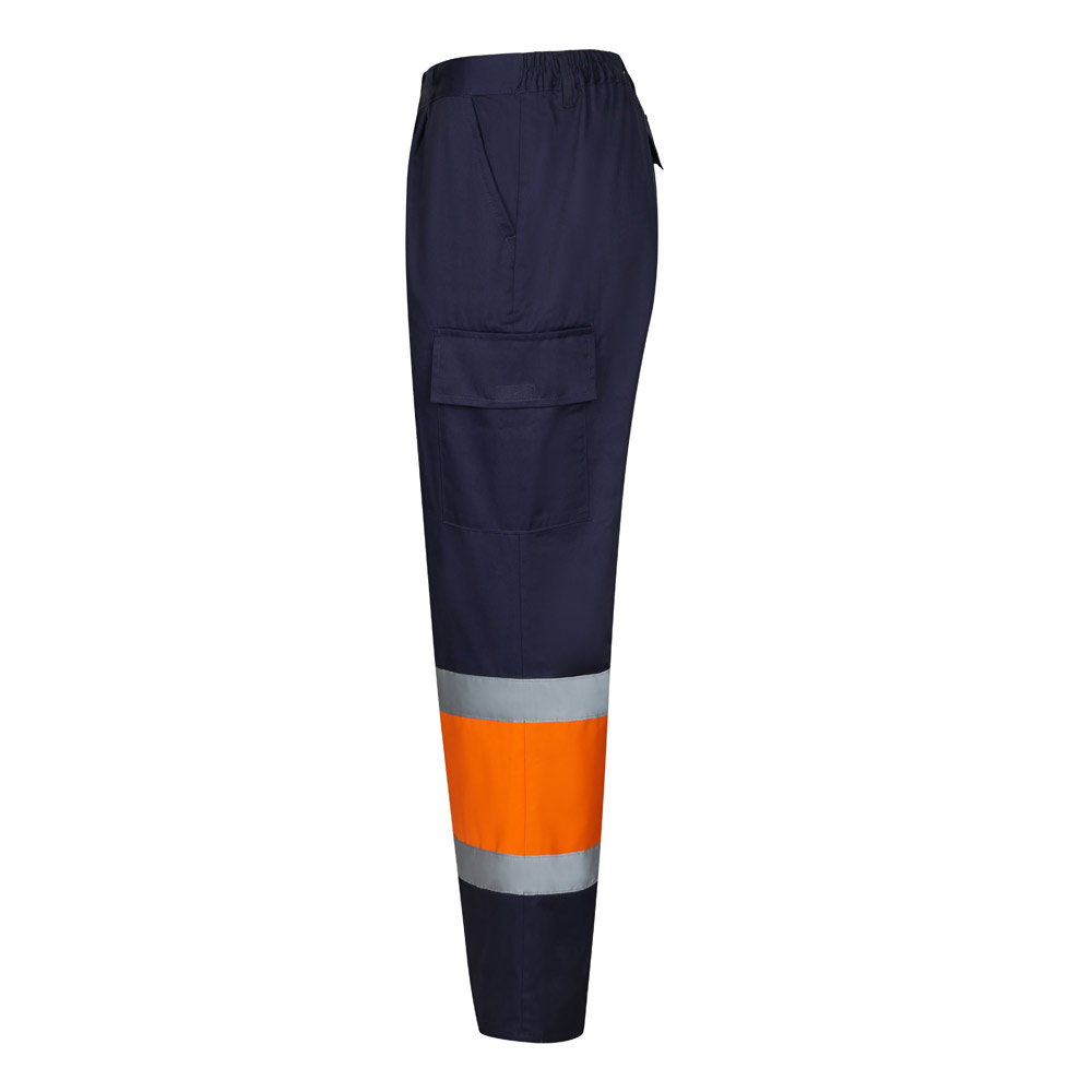 VL ARTEMIS. Two-tone trousers, in twill (190g/m²), cotton (20%) and polyester (80%)