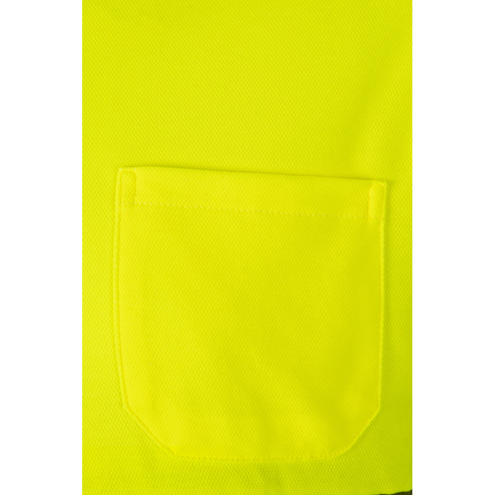 VL PLUTO. Two-tone piqué polo shirt (150g/m²) with long sleeves, in cotton (55%) and polyester (45%)