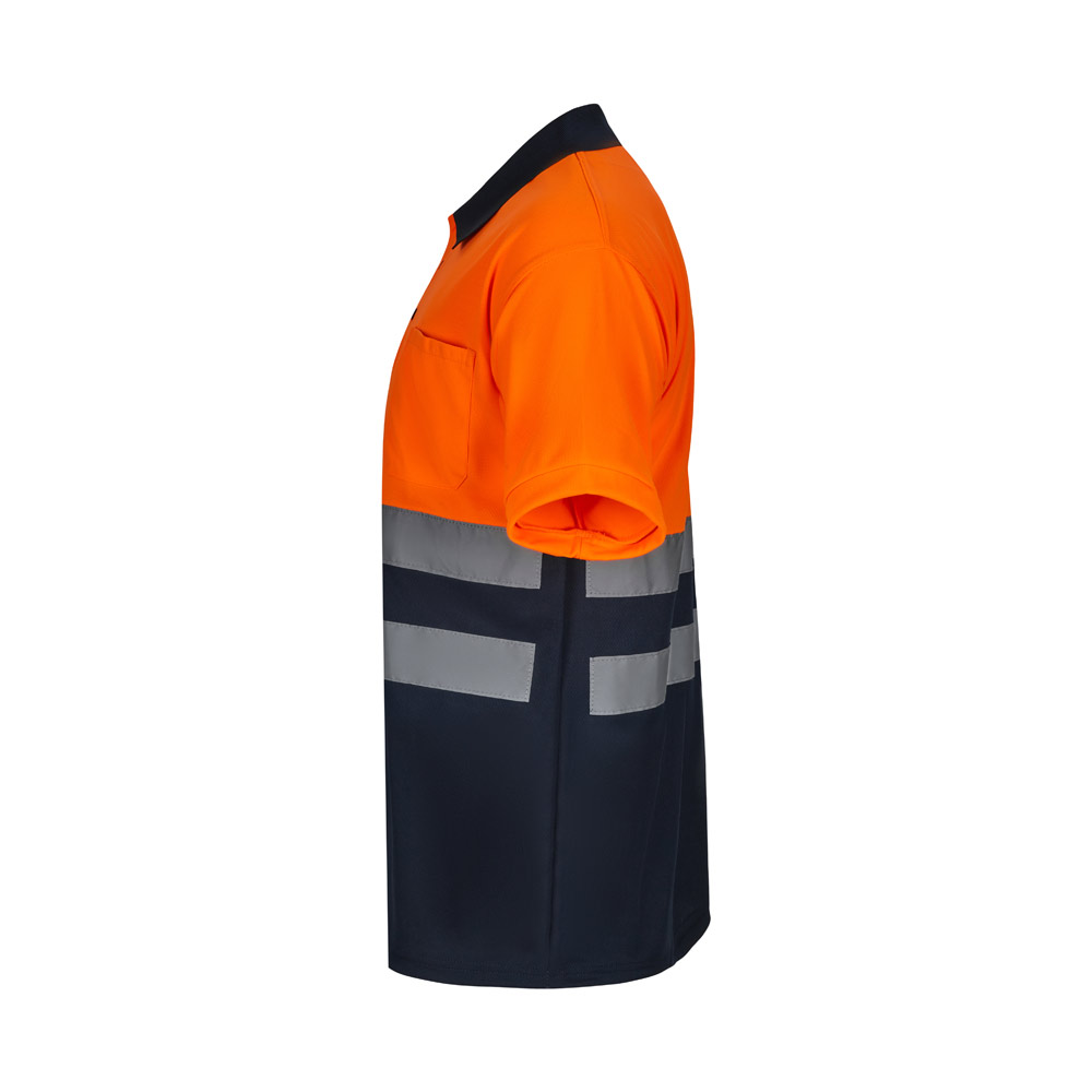 VL FORTUNA. Bird-eye polo shirt (140g/m²) with short sleeves, in polyester (100%)