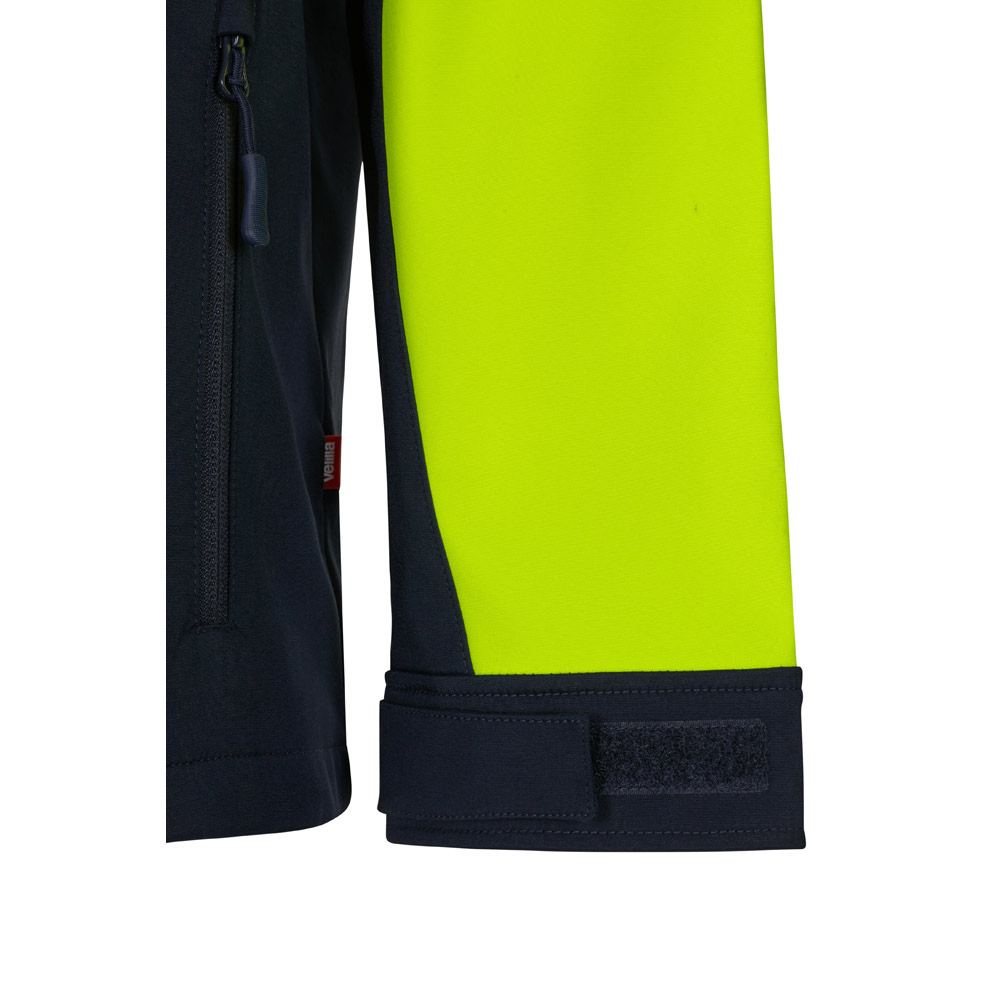 VL HESTIA LARGE. Two-tone soft shell jacket (280g/m²), with fleece lining and TPU membrane, in polyester (96%) and elastane (4%)
