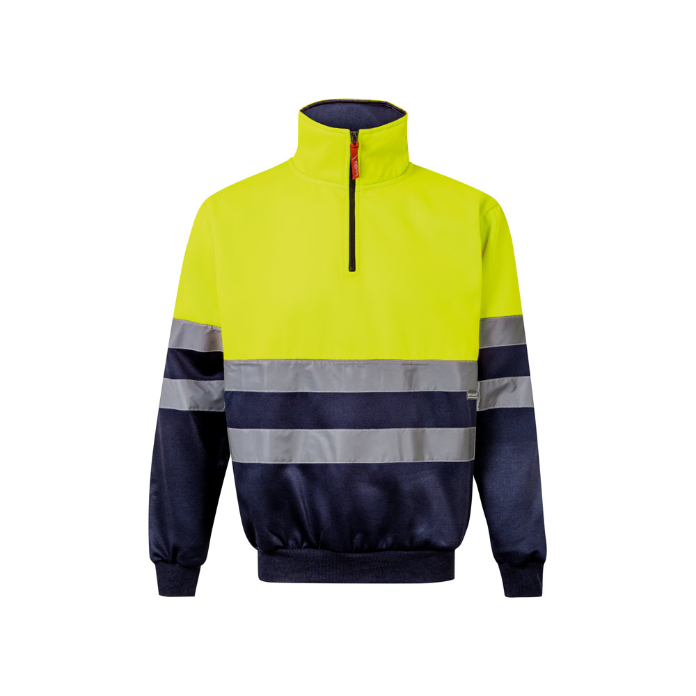 VL THOR LARGE. Two-tone sweatshirt (300g/m²) in polyester fleece (100%)