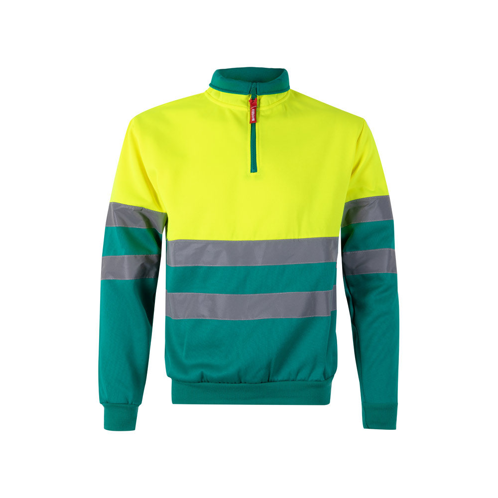 VL THOR LARGE. Two-tone sweatshirt (300g/m²) in polyester fleece (100%)