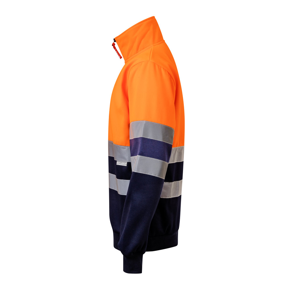 VL THOR LARGE. Two-tone sweatshirt (300g/m²) in polyester fleece (100%)