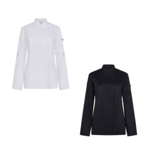VL THOTH. Women's kitchen jacket (190 g/m²) made from cotton (35%) and recycled polyester (65%)