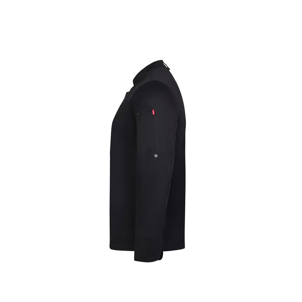 VL AGNI. Unisex kitchen jacket (190 g/m²) in cotton (35%) and recycled polyester (65%)