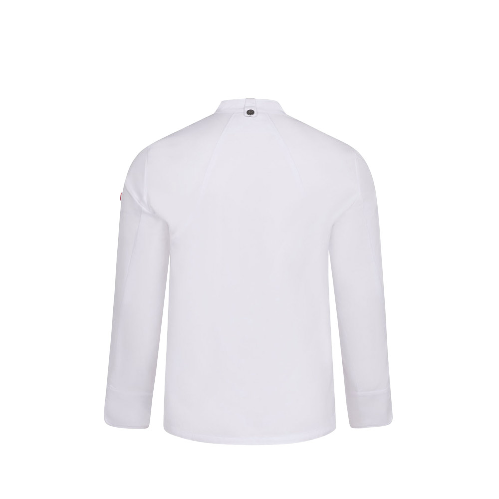 VL AGNI. Unisex kitchen jacket (190 g/m²) in cotton (35%) and recycled polyester (65%)