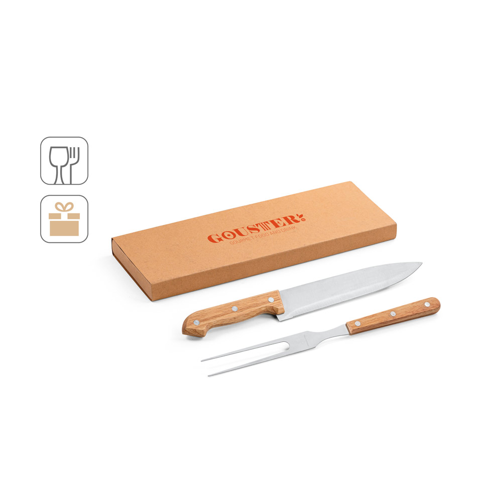 SALSA. Two-piece barbecue set
