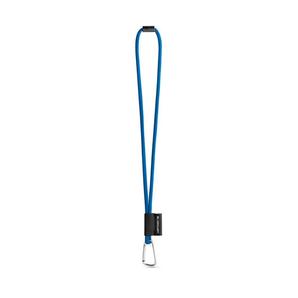 SET Lanyard TUBE Long (Ø 7 mm) with D-shape carabiner 55 mm and safety lock Ø 7 mm