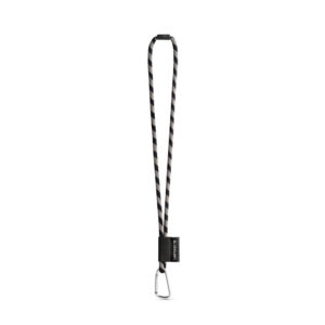 SET Lanyard TUBE Long (Ø 7 mm) with D-shape carabiner 55 mm and safety lock Ø 7 mm