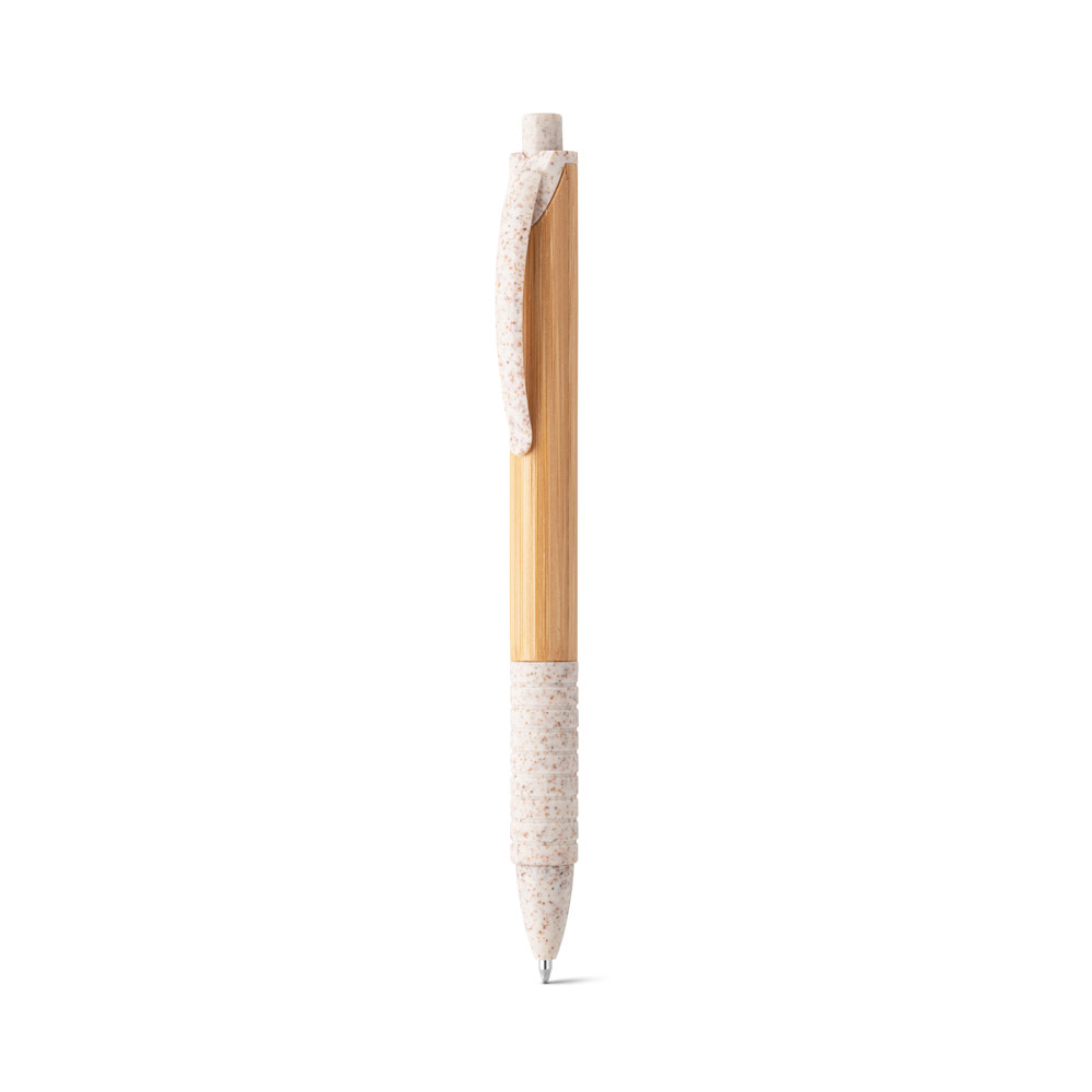 KUMA. Bamboo ball pen with non-slip clip