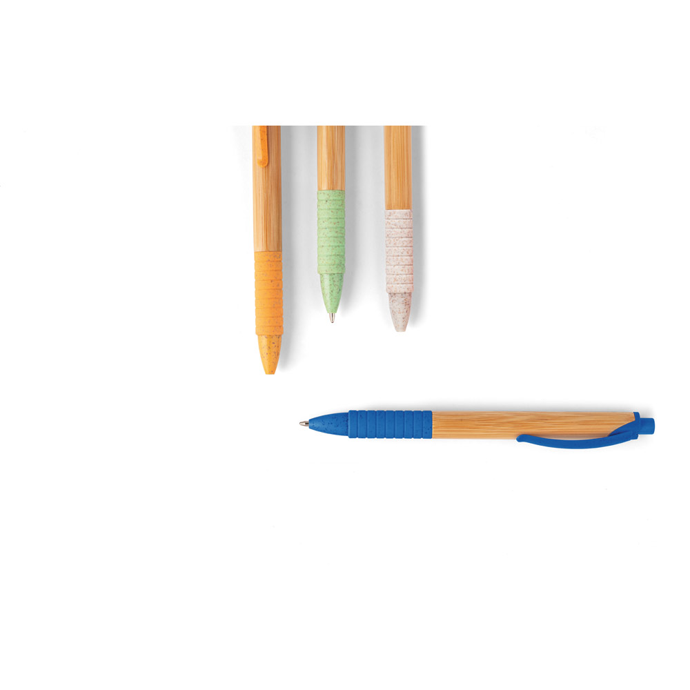 KUMA. Bamboo ball pen with non-slip clip