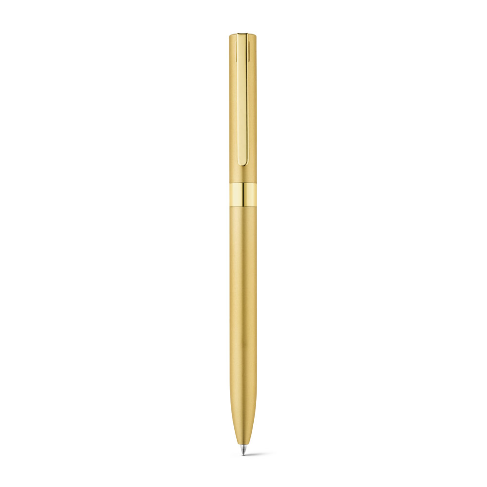 CLARE. Recycled aluminium (100% rAL) twist action ball pen with clip