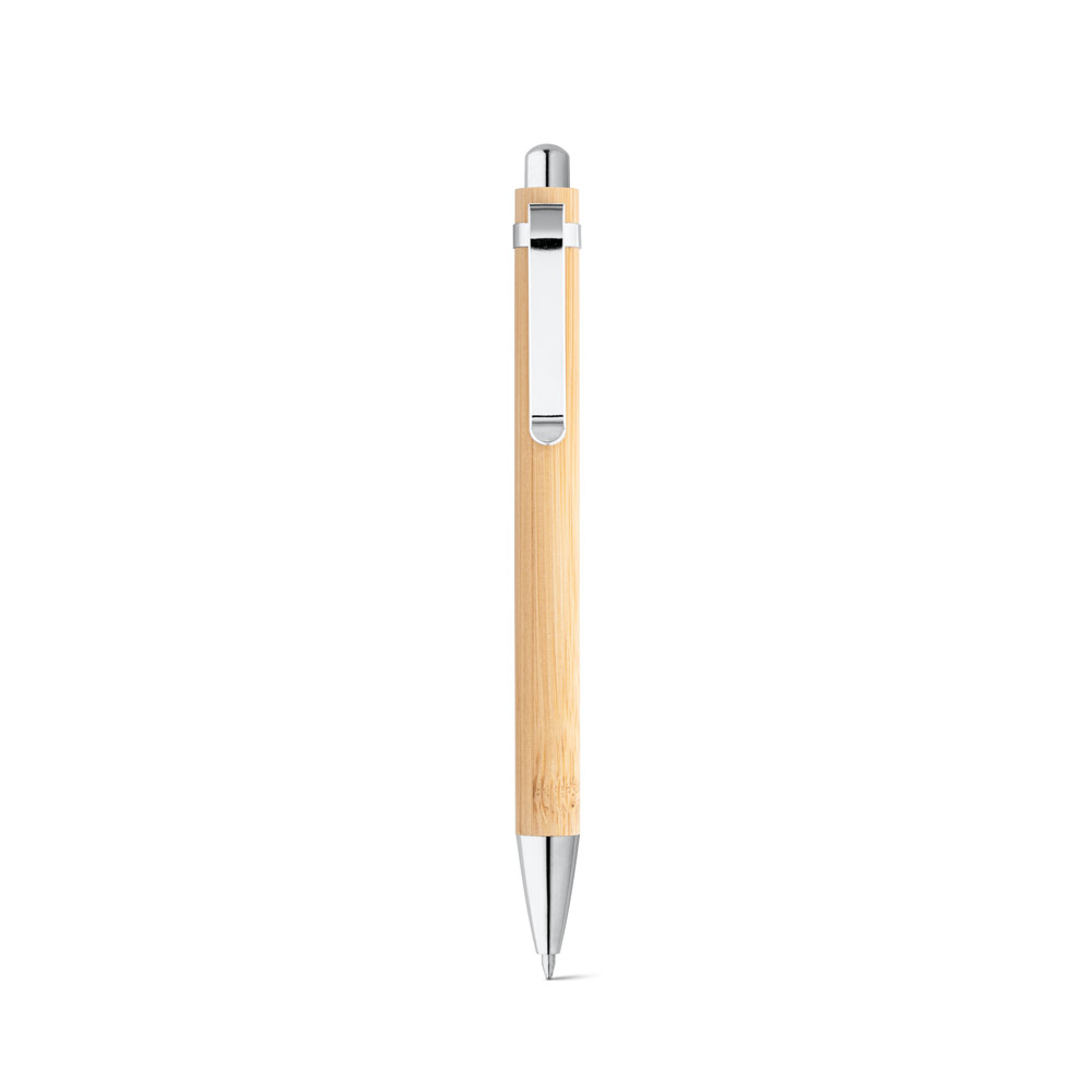 HERA. Bamboo ball pen with metal clip