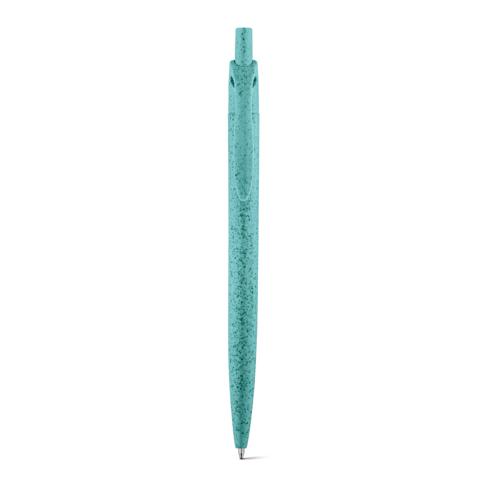 CAMILA. Wheat straw fibre and ABS ball pen with clip