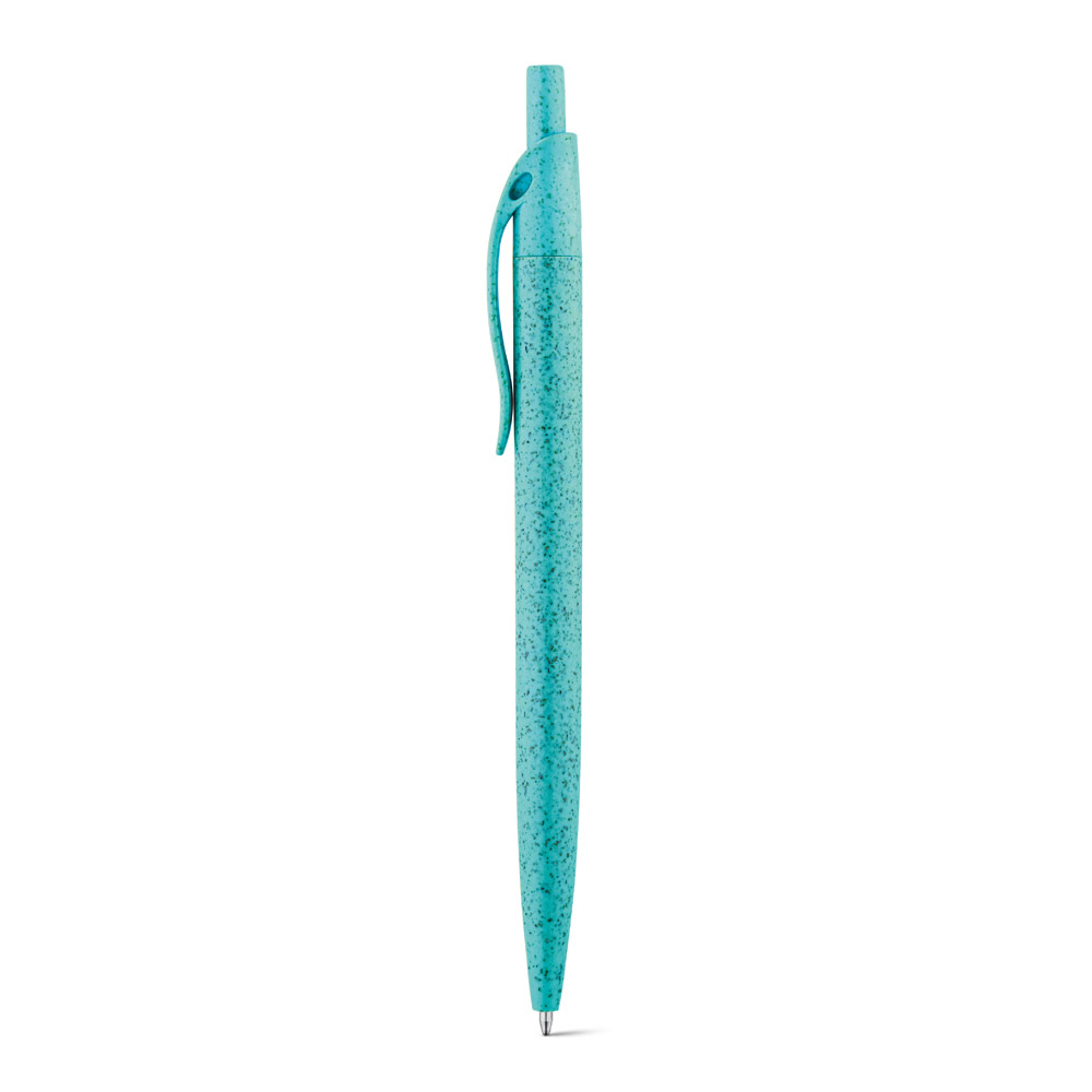 CAMILA. Wheat straw fibre and ABS ball pen with clip