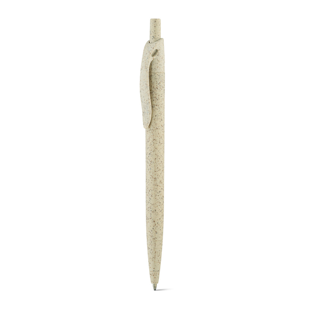 CAMILA. Wheat straw fibre and ABS ball pen with clip