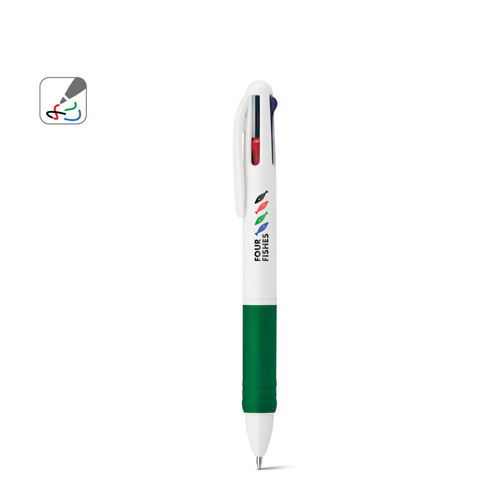 OCTUS. Ball pen with 4 in 1 multicolour writing