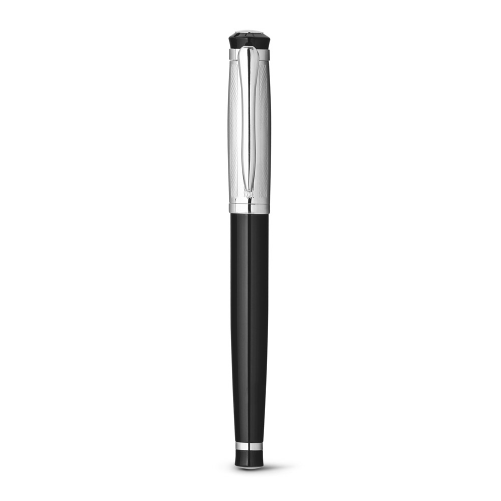 ORLANDO. Metal Rollerball and ballpoint pen set with clip