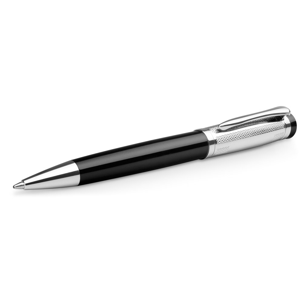 ORLANDO. Metal Rollerball and ballpoint pen set with clip