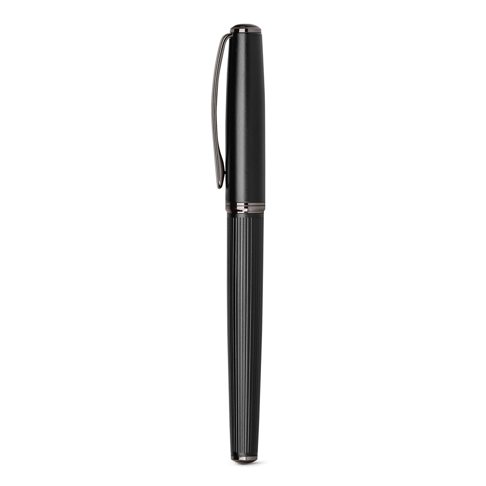 IMPERIO. Metal rollerball and ballpoint set with twist mechanism