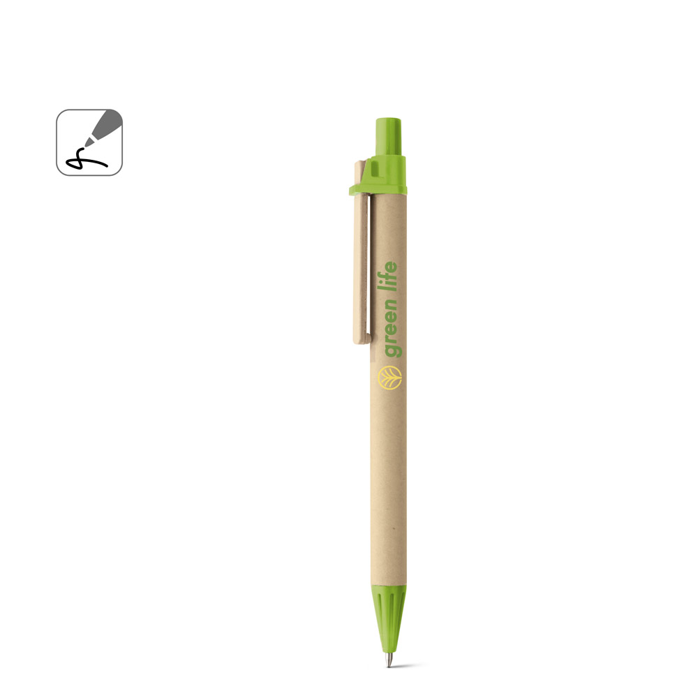 NAIROBI. Kraft paper ball pen with wooden clip