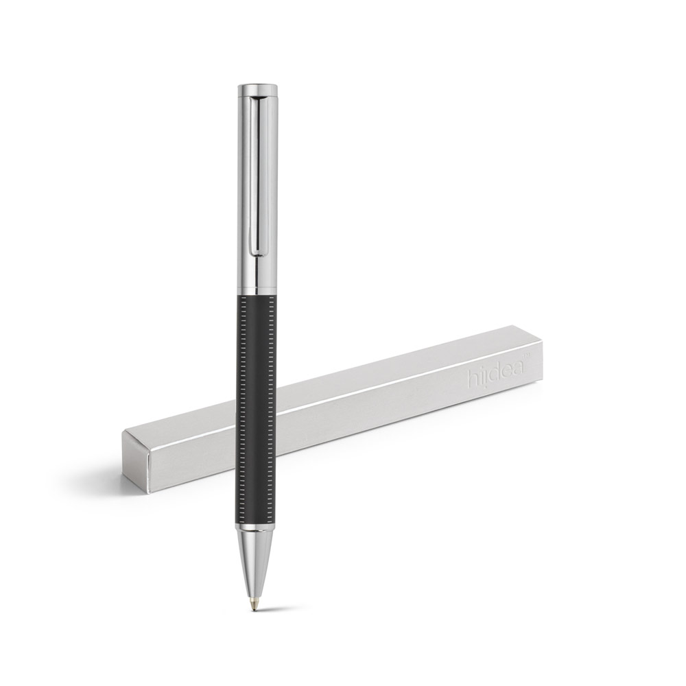 MONTREAL. Metal ball pen with twist mechanism and clip