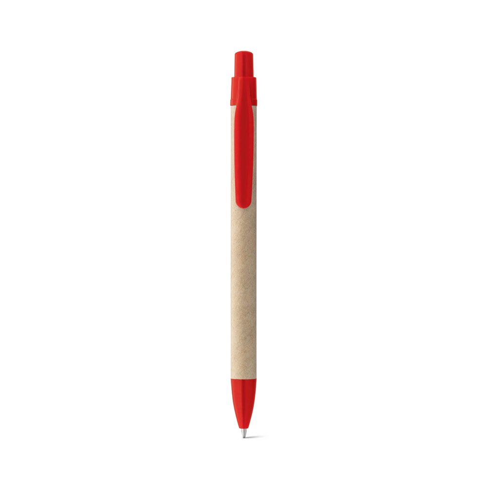 REMI. Ballpoint pen made from 100% recycled paper with clip