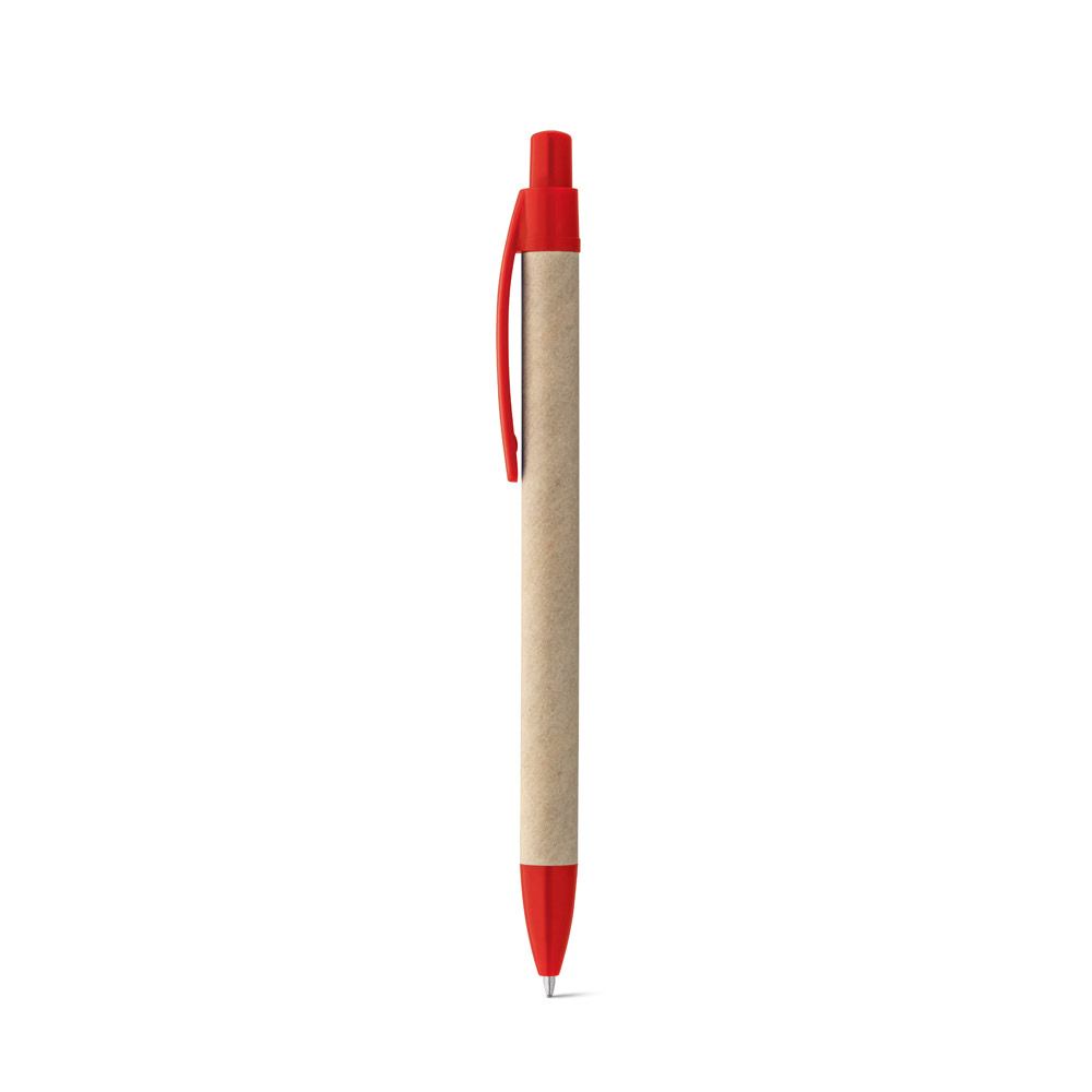 REMI. Ballpoint pen made from 100% recycled paper with clip