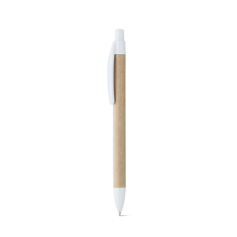 REMI. Ballpoint pen made from 100% recycled paper with clip