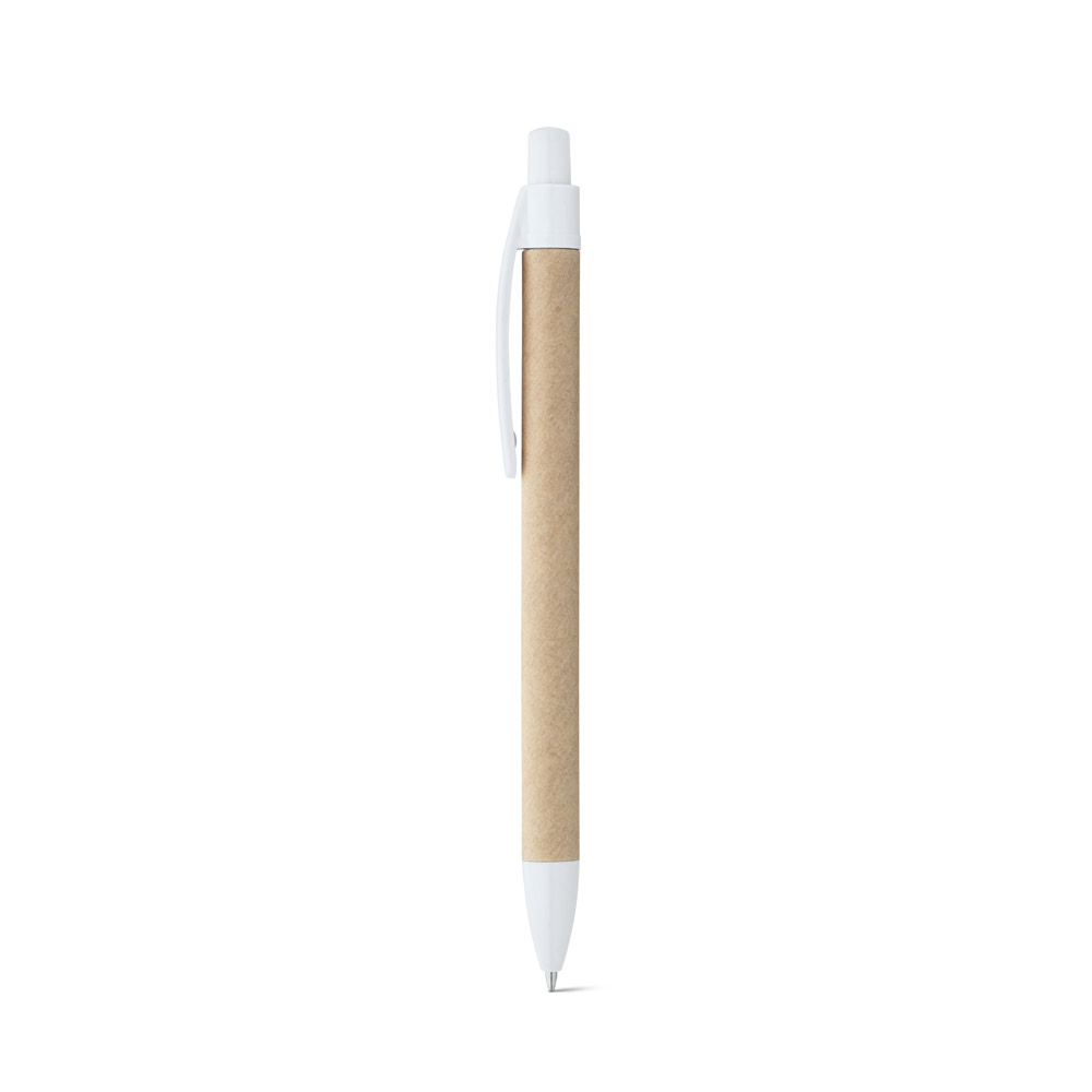REMI. Ballpoint pen made from 100% recycled paper with clip