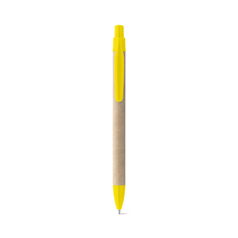 REMI. Ballpoint pen made from 100% recycled paper with clip