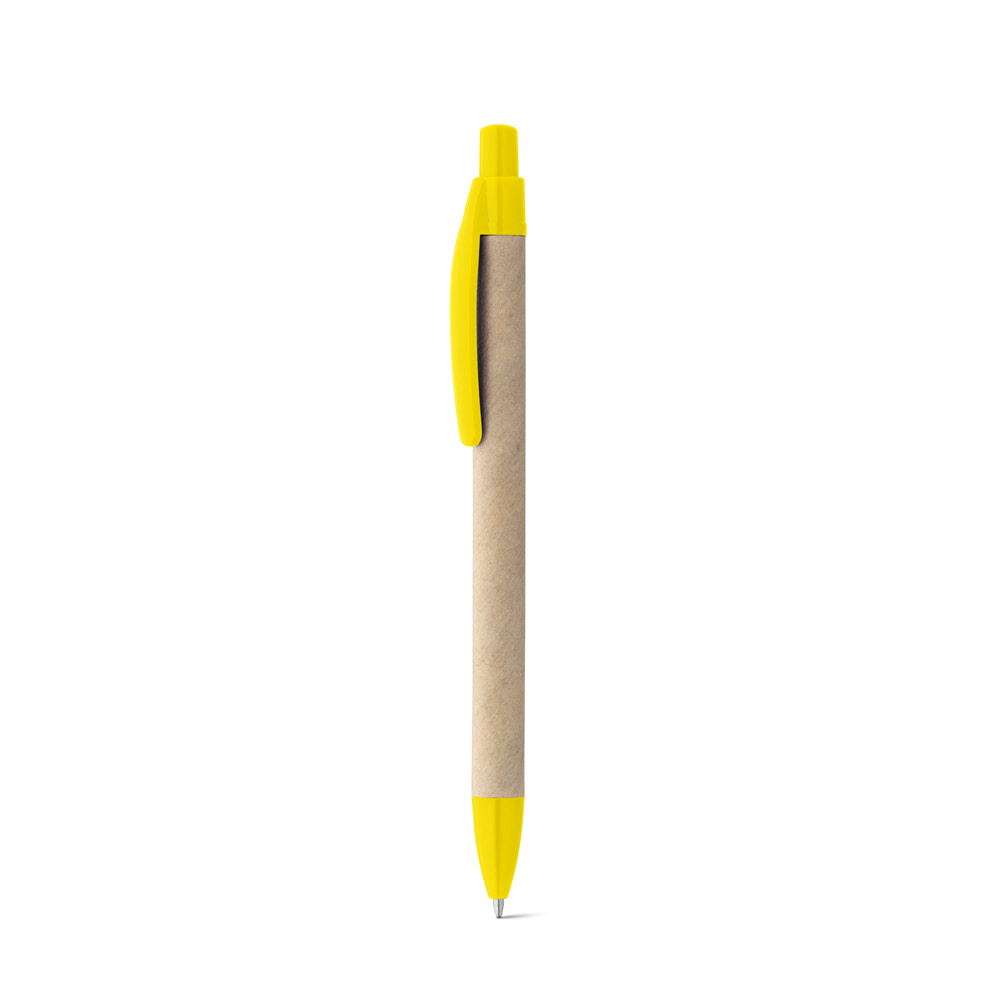 REMI. Ballpoint pen made from 100% recycled paper with clip